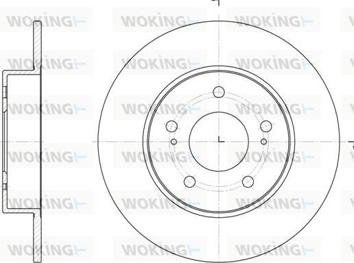 Woking D6909.00 - Disque de frein cwaw.fr