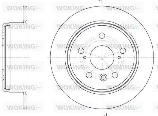 Woking D6904.00 - Disque de frein cwaw.fr