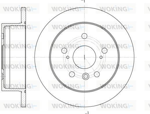 Woking D6908.00 - Disque de frein cwaw.fr