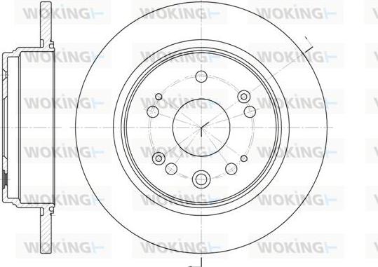 Woking D6912.00 - Disque de frein cwaw.fr