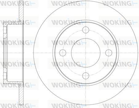 Woking D6917.00 - Disque de frein cwaw.fr