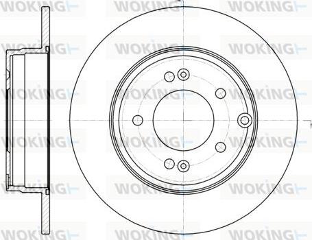 Woking D6989.00 - Disque de frein cwaw.fr