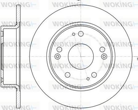 Woking D6984.00 - Disque de frein cwaw.fr