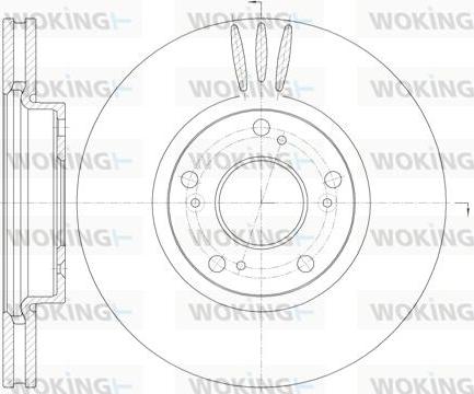 Woking D6985.10 - Disque de frein cwaw.fr