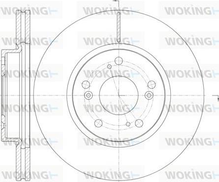 Woking D6986.10 - Disque de frein cwaw.fr