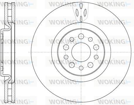 Woking D6980.10 - Disque de frein cwaw.fr