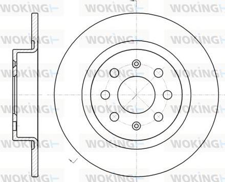 Woking D6983.00 - Disque de frein cwaw.fr