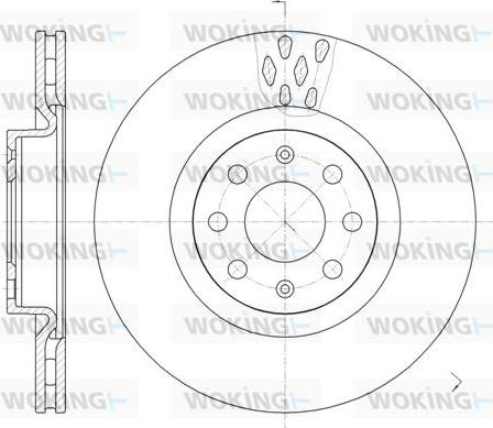 Woking D6982.10 - Disque de frein cwaw.fr