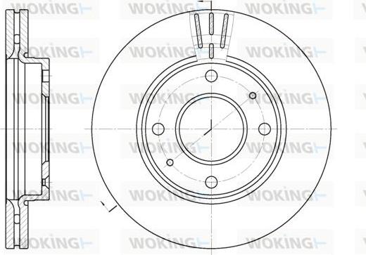 Woking D6987.10 - Disque de frein cwaw.fr