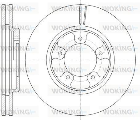 Woking D6939.10 - Disque de frein cwaw.fr