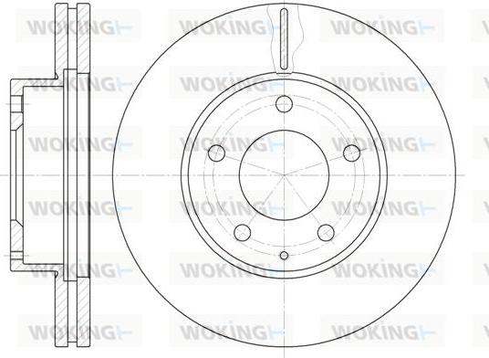 Woking D6936.10 - Disque de frein cwaw.fr