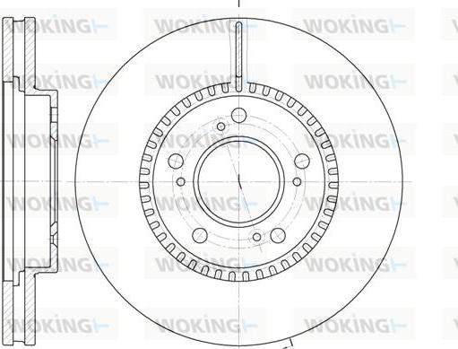 Woking D6938.10 - Disque de frein cwaw.fr