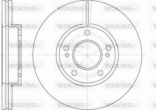 Woking D6937.10 - Disque de frein cwaw.fr