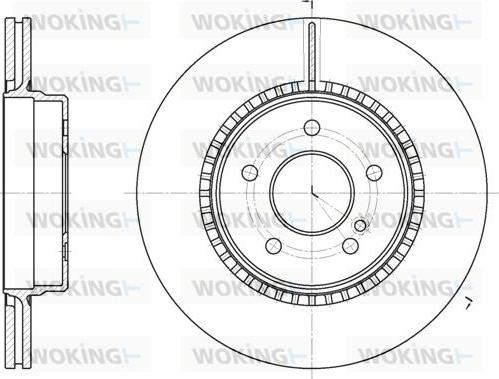 Woking D6929.10 - Disque de frein cwaw.fr