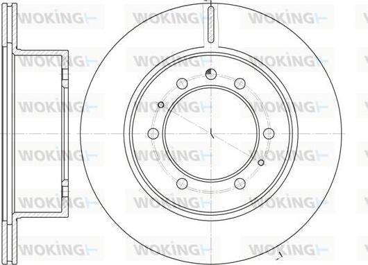 Woking D6926.10 - Disque de frein cwaw.fr