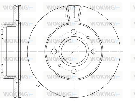 Woking D6927.10 - Disque de frein cwaw.fr