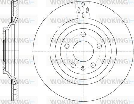 Woking D6970.10 - Disque de frein cwaw.fr