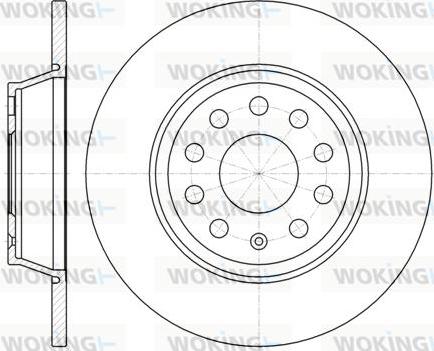 Woking D6973.00 - Disque de frein cwaw.fr