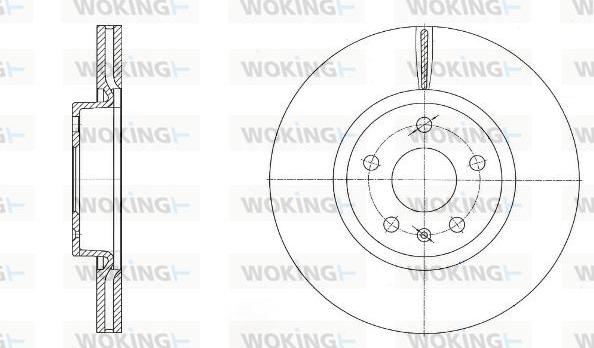 Woking D6972.10 - Disque de frein cwaw.fr