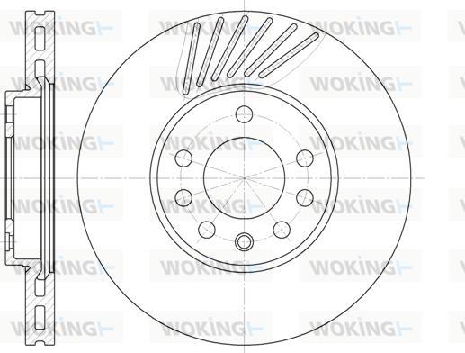 Woking D6494.10 - Disque de frein cwaw.fr