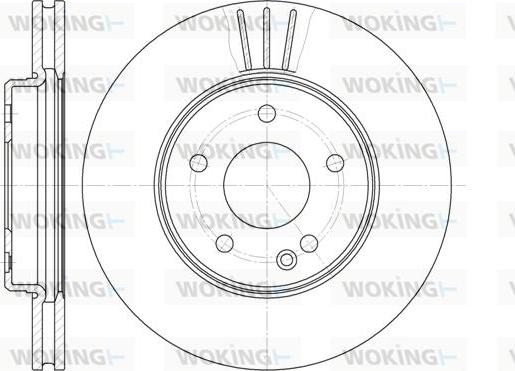 Woking D6495.10 - Disque de frein cwaw.fr