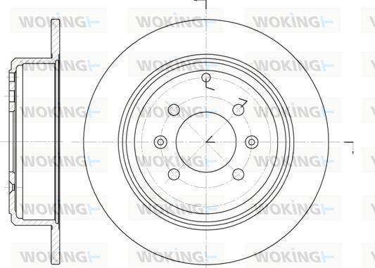 Woking D6498.00 - Disque de frein cwaw.fr