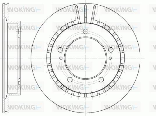 Woking D6492.10 - Disque de frein cwaw.fr