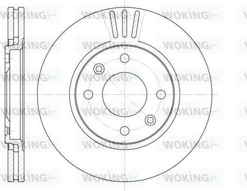 Woking D6449.10 - Disque de frein cwaw.fr