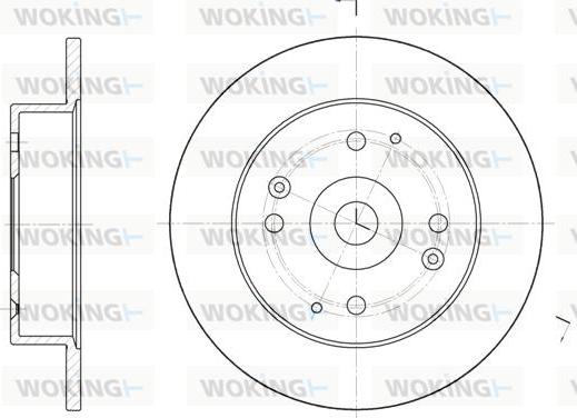 Woking D6448.00 - Disque de frein cwaw.fr