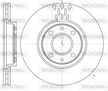 Woking D6443.10 - Disque de frein cwaw.fr