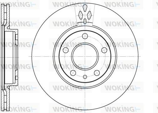 Woking D6442.10 - Disque de frein cwaw.fr