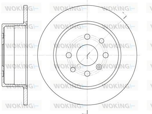 Woking D6454.00 - Disque de frein cwaw.fr