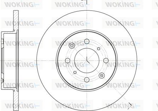 Woking D6451.00 - Disque de frein cwaw.fr