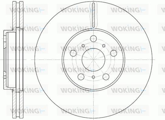 Woking D6465.10 - Disque de frein cwaw.fr