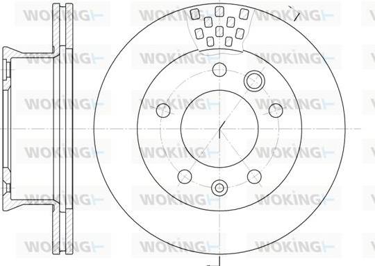 Woking D6461.10 - Disque de frein cwaw.fr