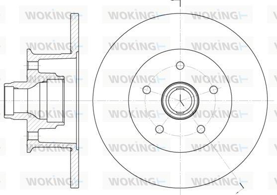 Woking D6468.00 - Disque de frein cwaw.fr