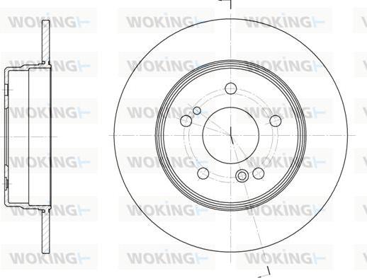 Woking D6467.00 - Disque de frein cwaw.fr