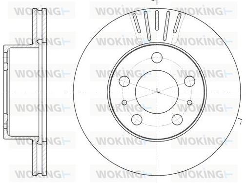 Woking D6409.10 - Disque de frein cwaw.fr