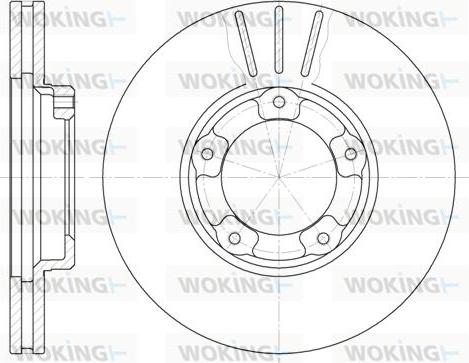 Woking D6405.10 - Disque de frein cwaw.fr