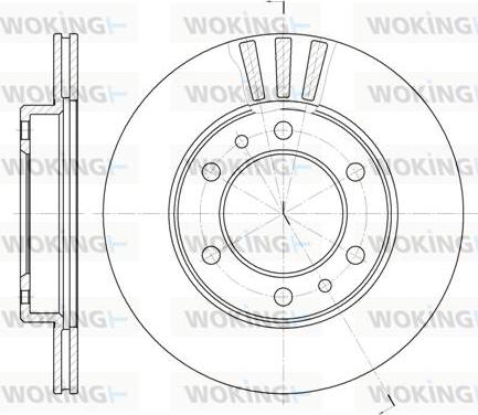 Woking D6408.10 - Disque de frein cwaw.fr