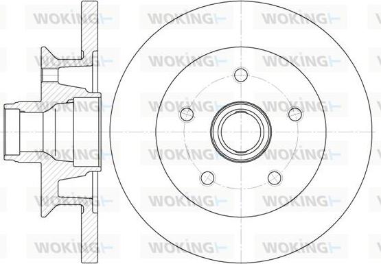 Woking D6415.00 - Disque de frein cwaw.fr