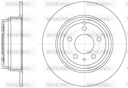 Woking D6411.00 - Disque de frein cwaw.fr