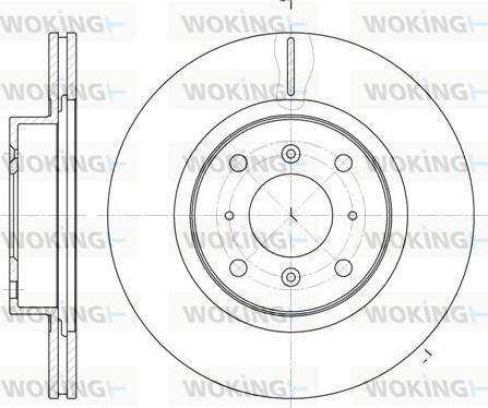 Woking D6484.10 - Disque de frein cwaw.fr