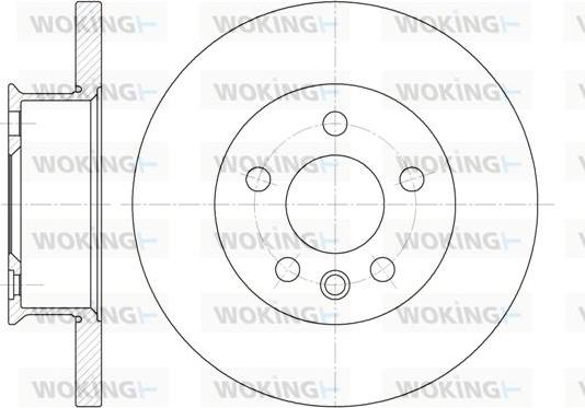 Woking D6481.00 - Disque de frein cwaw.fr