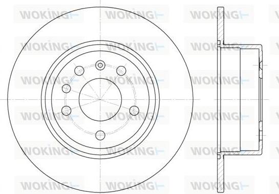 Woking D6487.00 - Disque de frein cwaw.fr