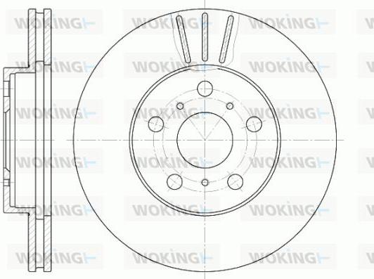 Woking D6439.10 - Disque de frein cwaw.fr