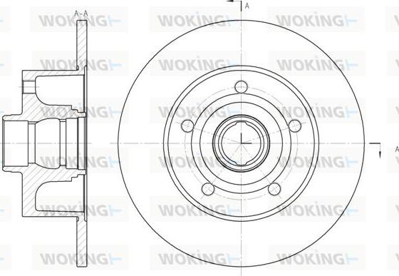 Woking D6431.00 - Disque de frein cwaw.fr