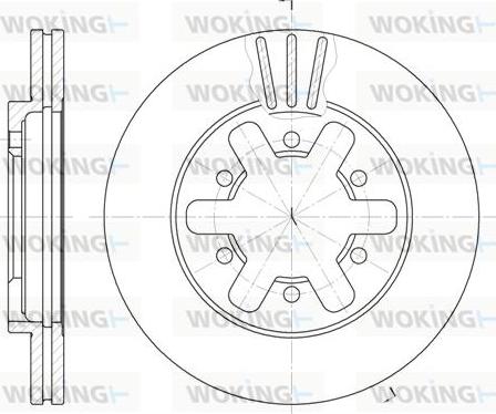 Woking D6432.10 - Disque de frein cwaw.fr