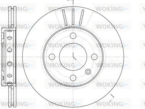 Woking D6426.10 - Disque de frein cwaw.fr