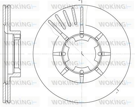 Woking D6428.10 - Disque de frein cwaw.fr